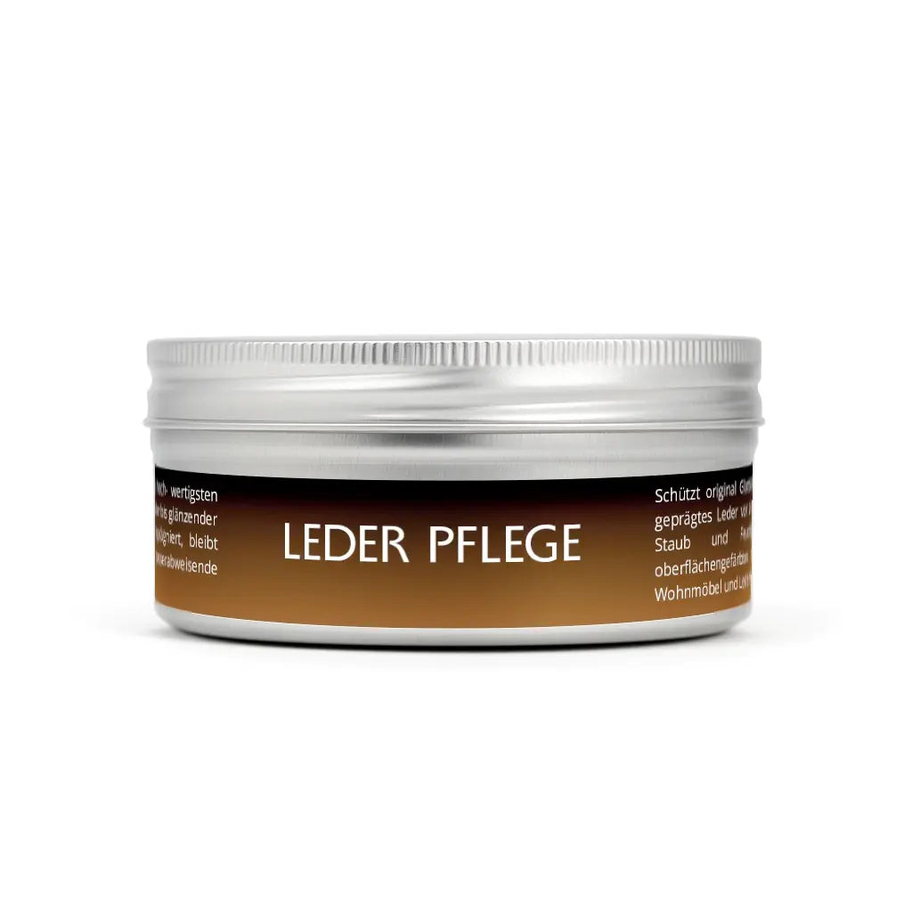 VISCURA Lederpflege Dosenbehälter für Pflege von Leder, ideal für Autos, Möbel und Accessoires.