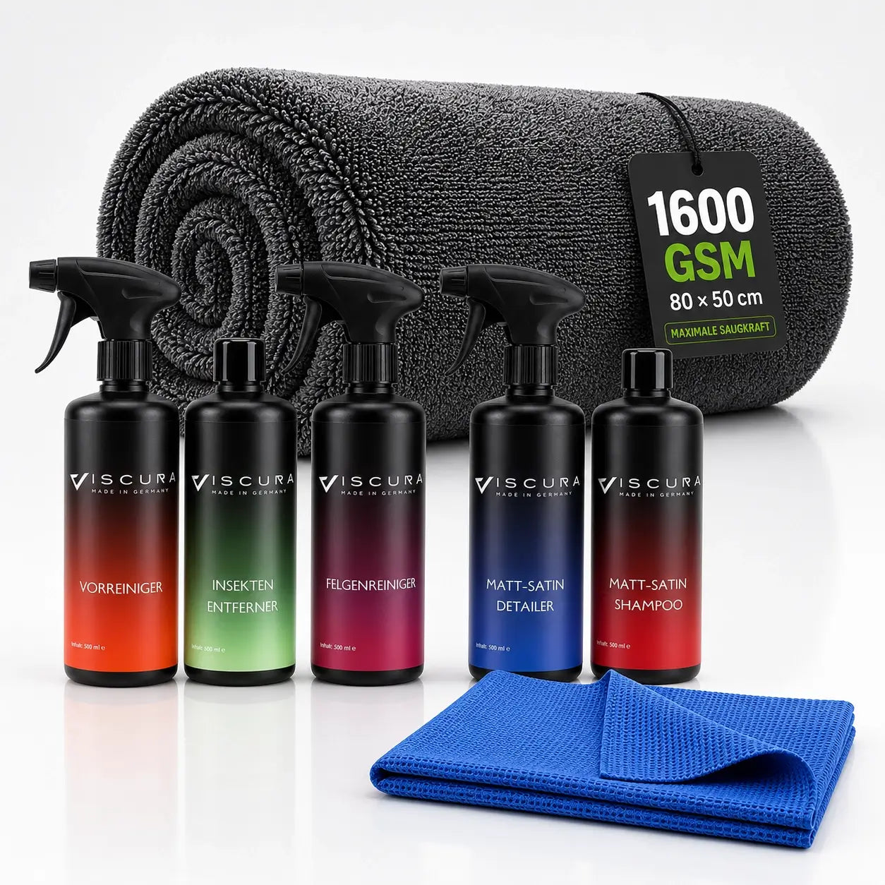 Matt-Satin und Vorwäsche Set – für Mattlack & Folien