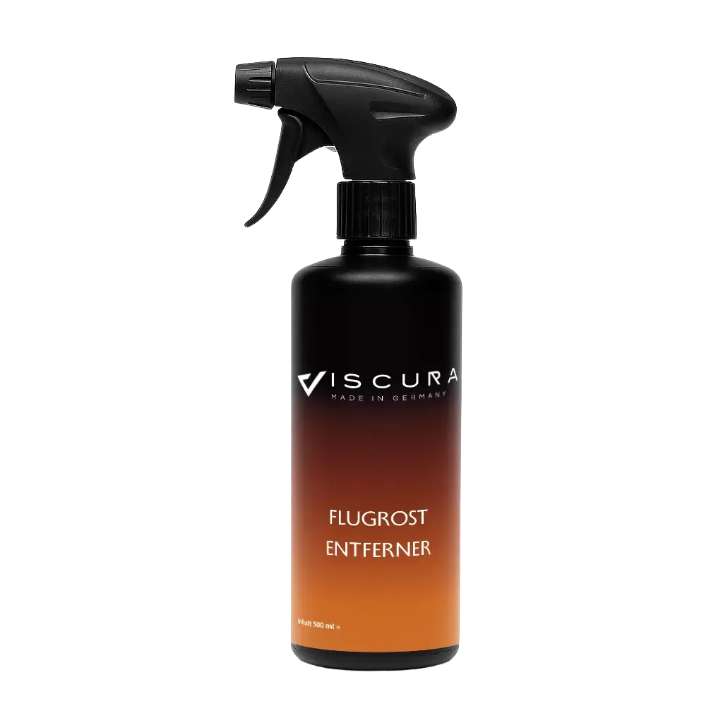VISCURA Flugrost Entferner Sprayflasche für effektive Autopflege und Felgenreinigung.