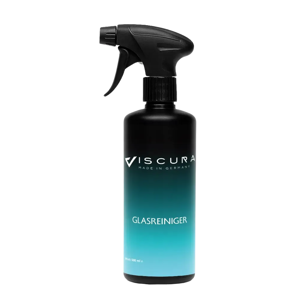 VISCURA Glasreiniger für Fahrzeuge, streifenfreier Reinigungsspray, Autopflege, Made in Germany.